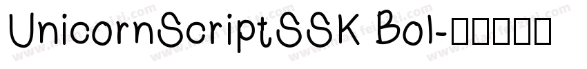 UnicornScriptSSK Bol字体转换